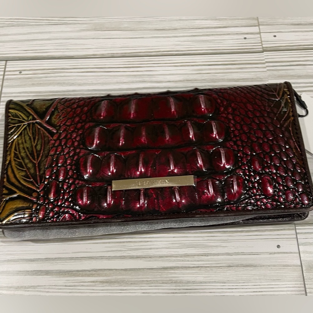 Brahmin Ady Wallet in Pesto Edgewood